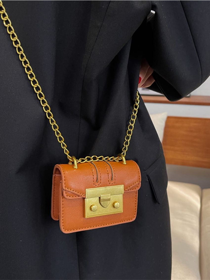 Mini Chain Flap Square Bag