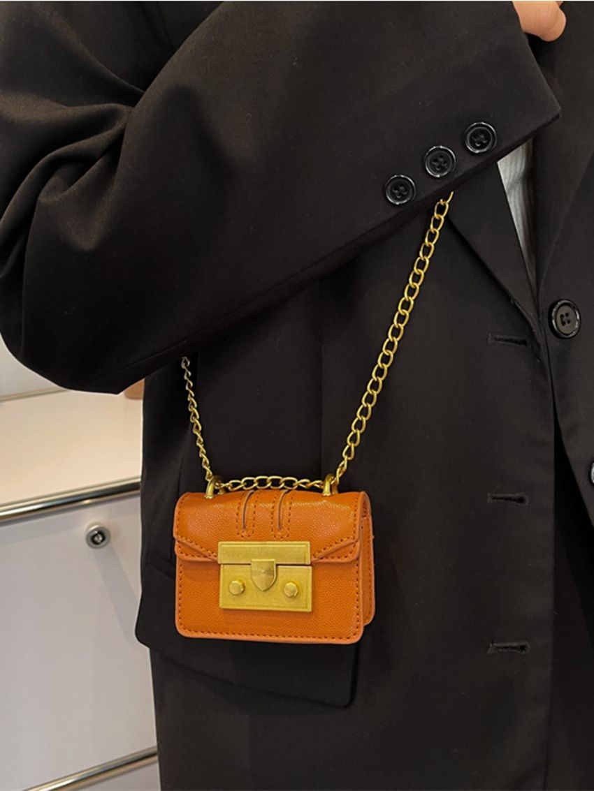 Mini Chain Flap Square Bag