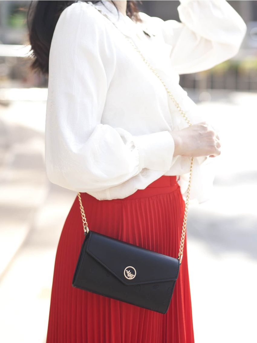 Metal Decor Flap Square Bag