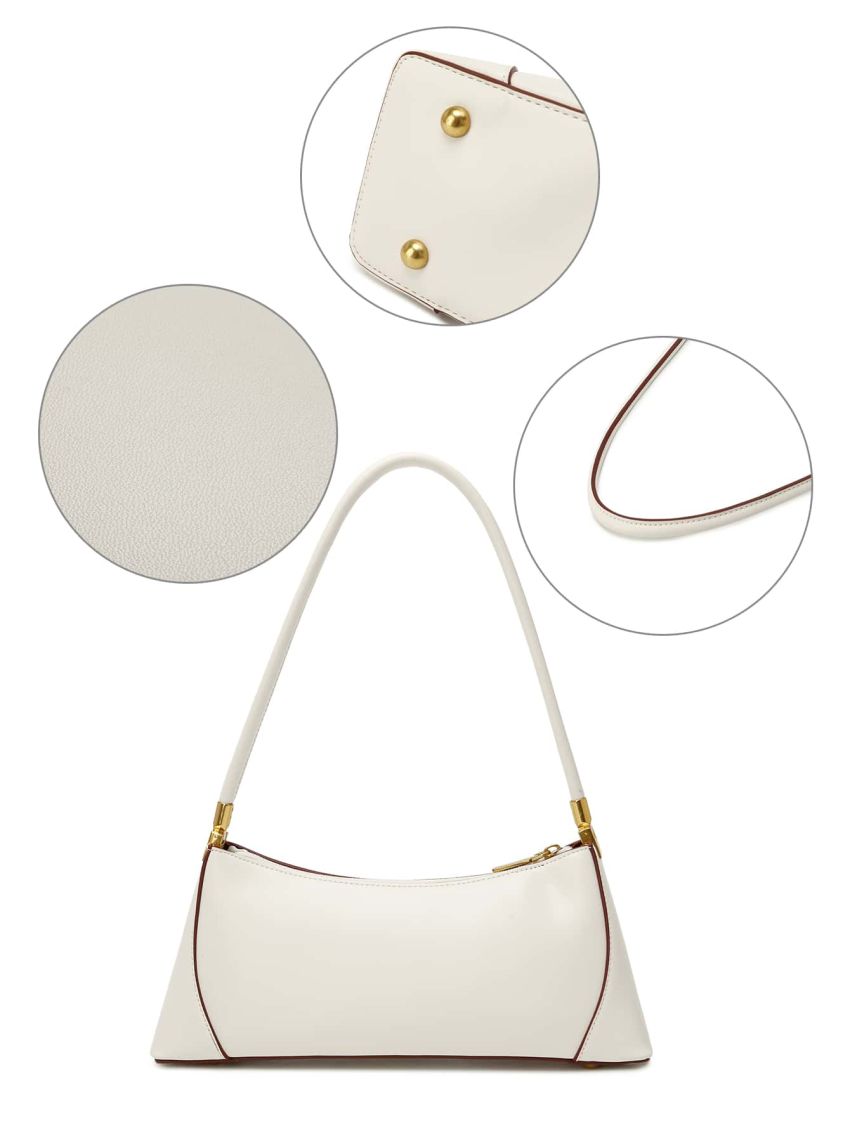 Stitch Decor Baguette Bag