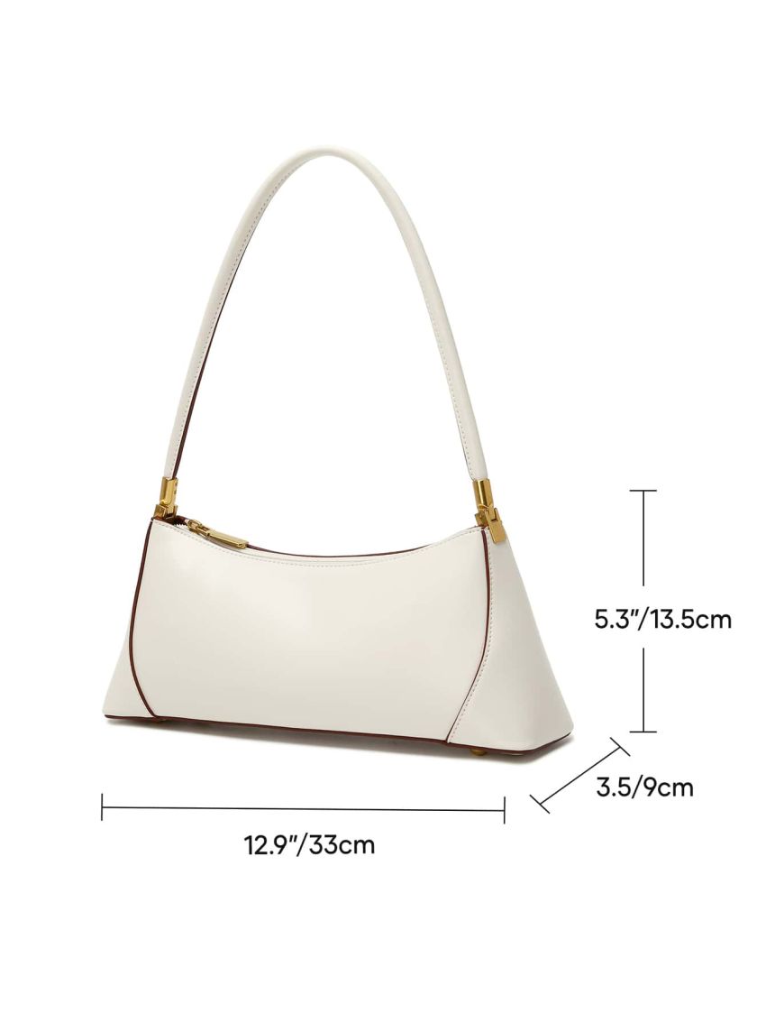 Stitch Decor Baguette Bag