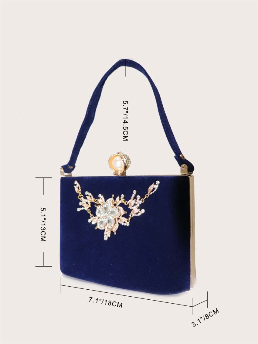 Jewelled Decor Box Bag