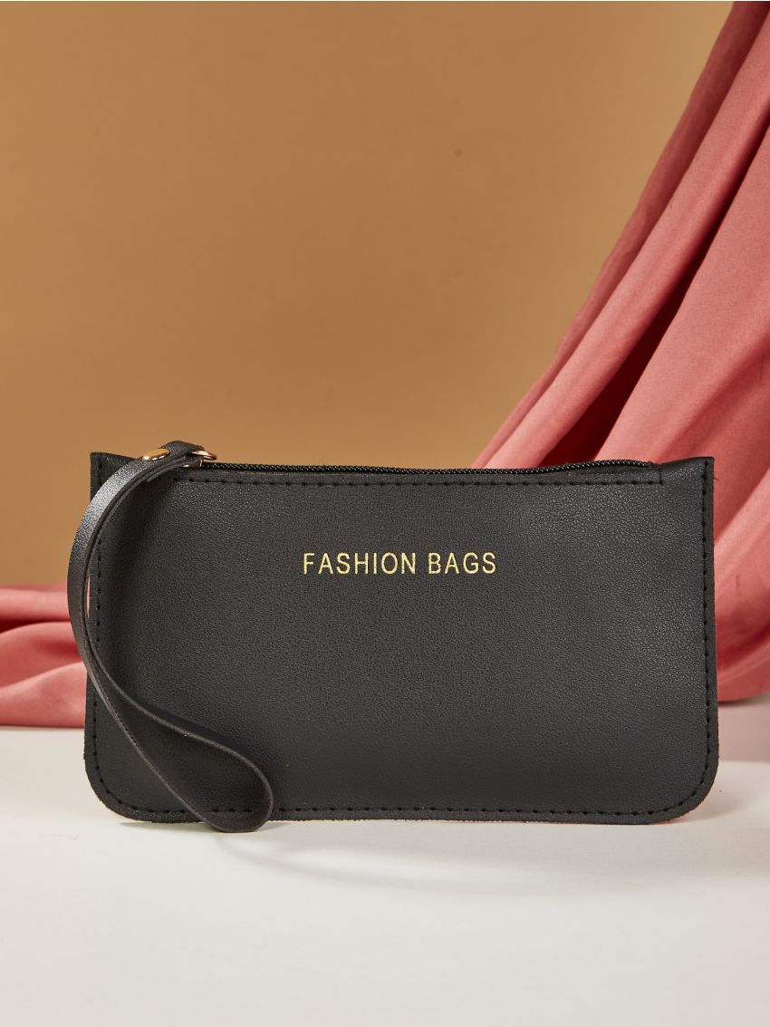 Letter Graphic Phone Wallet