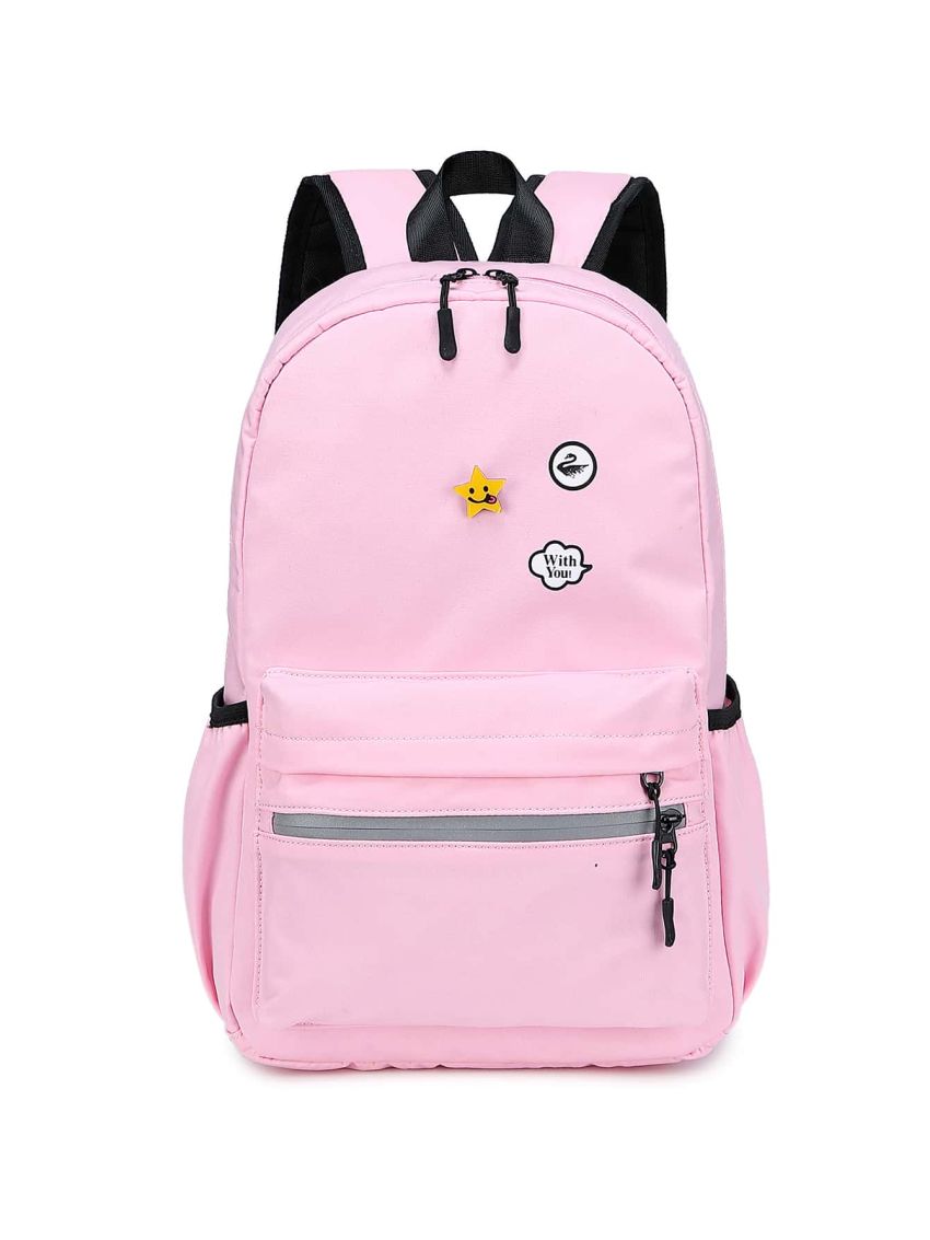Letter Detail Star Decor Classic Backpack