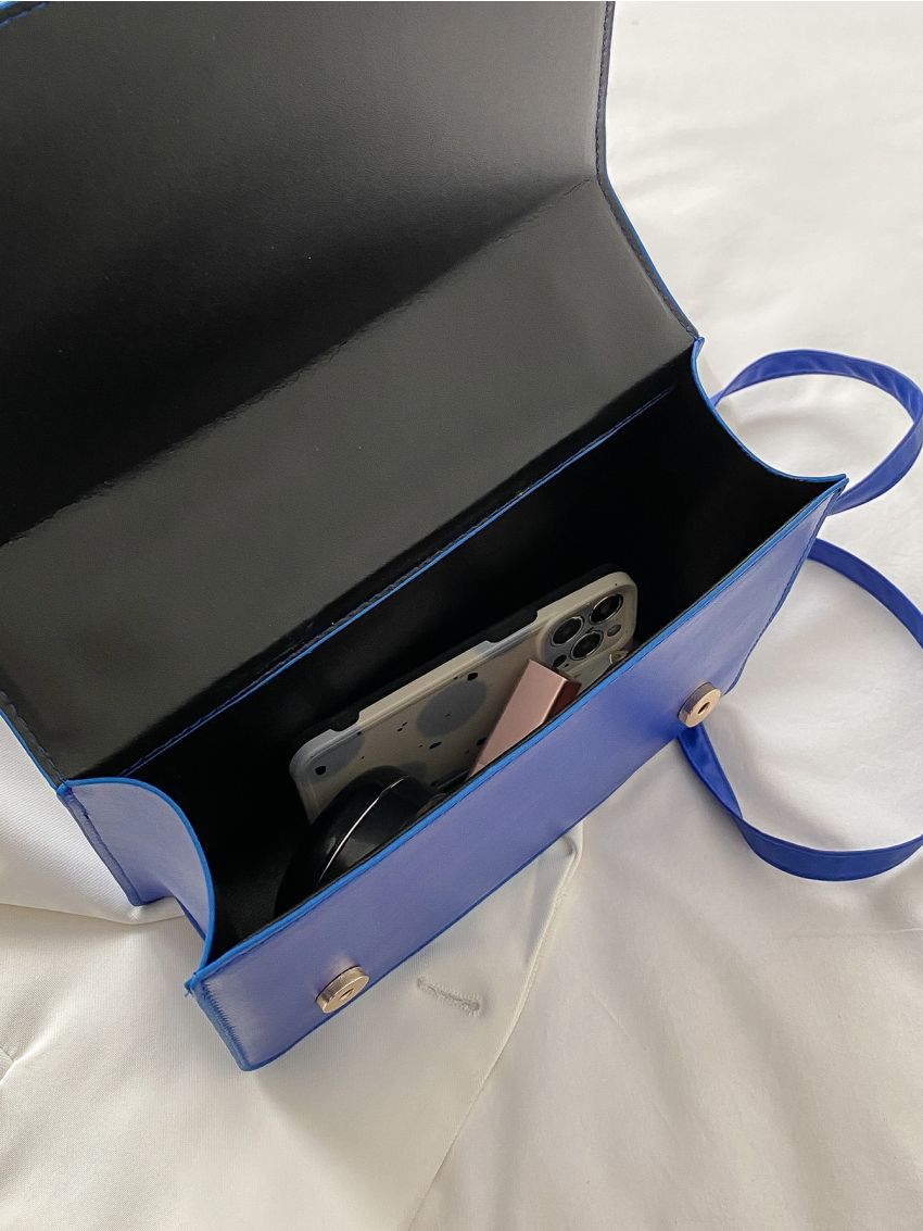 Minimalist Embossed Chain Square Bag