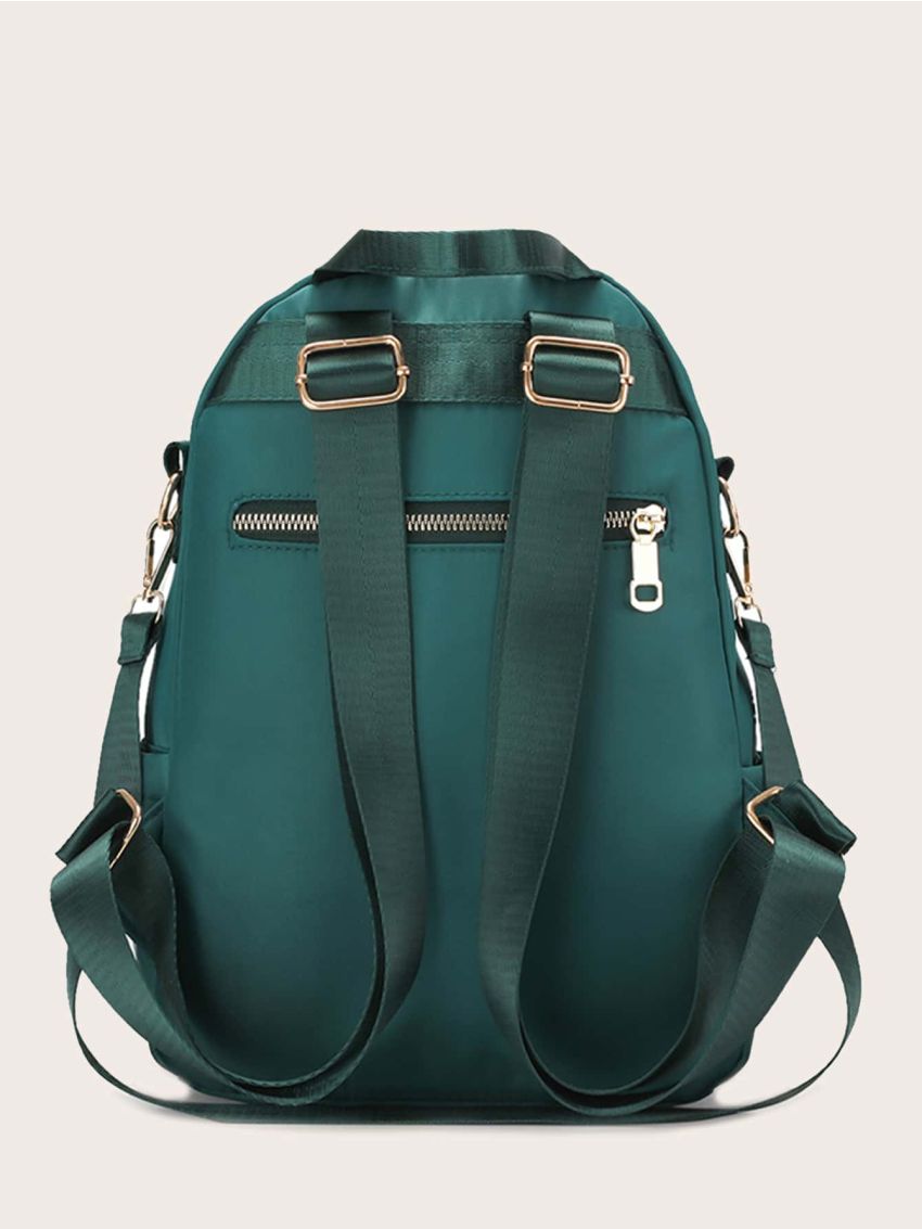 Minimalist Double Zipper Functional Backpack