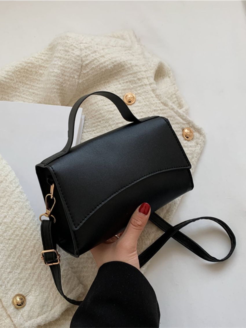 Mini Minimalist Top Handle Flap Square Bag
