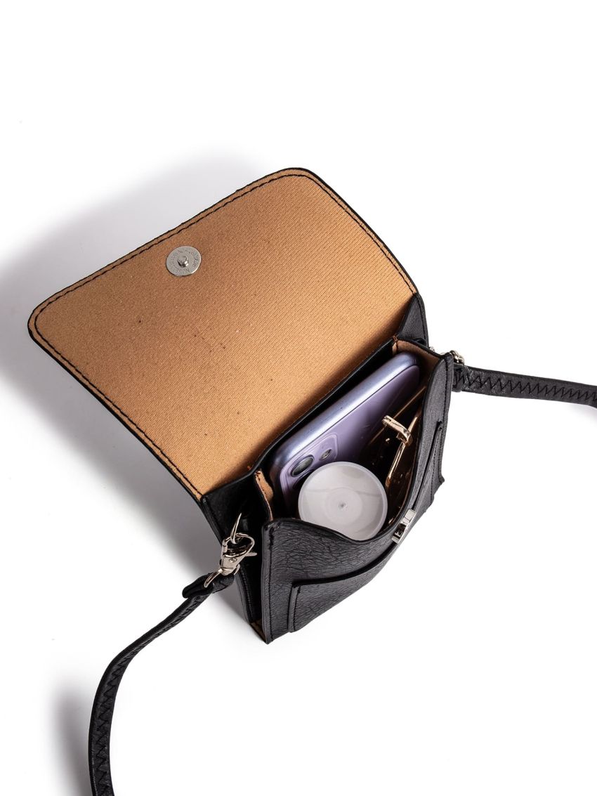 Snap Button Flap Phone Wallet