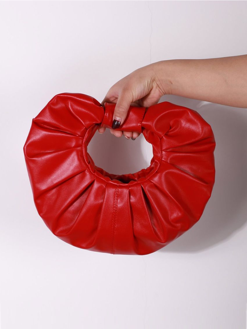 Solid Ruched Bag