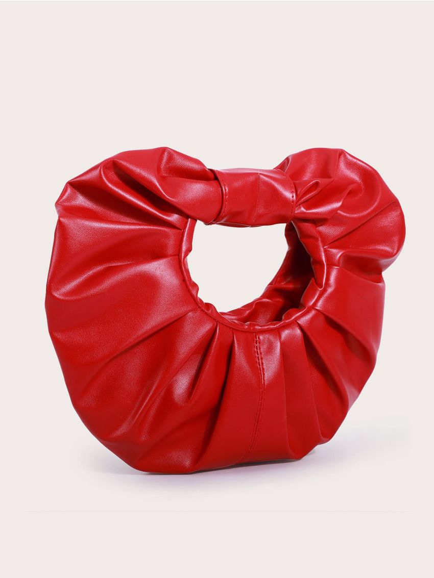 Solid Ruched Bag