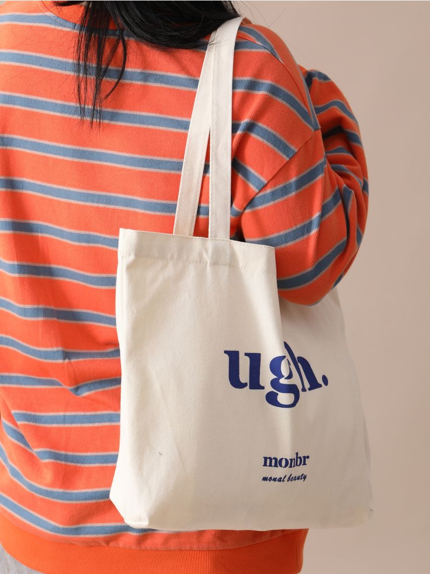 Letter Graphic Shopper Bag