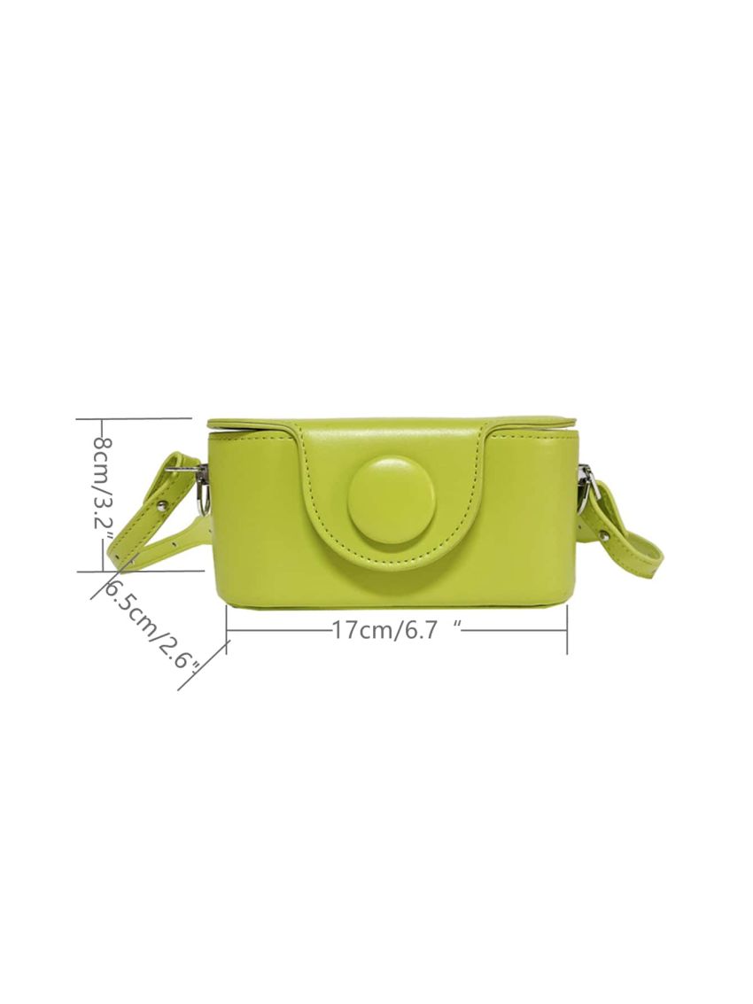 Minimalist Snap Button Bucket Bag