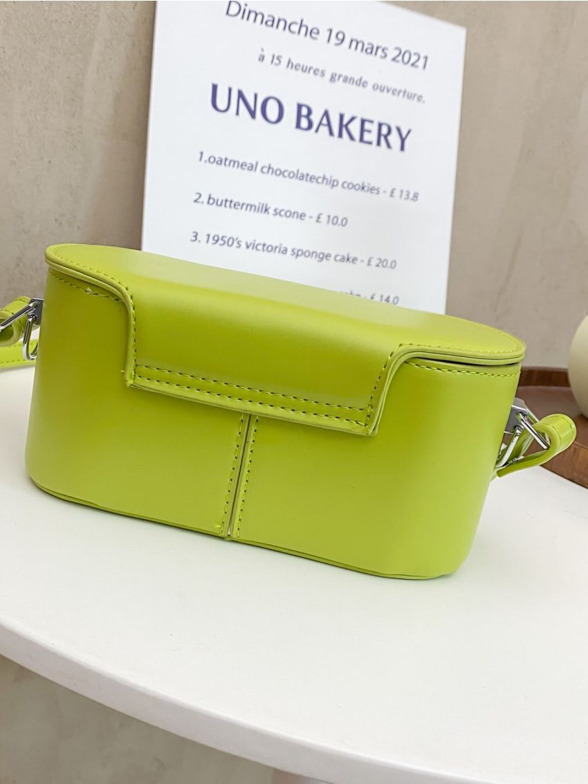 Minimalist Snap Button Bucket Bag