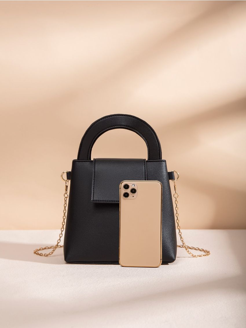 Mini Minimalist Chain Bucket Bag