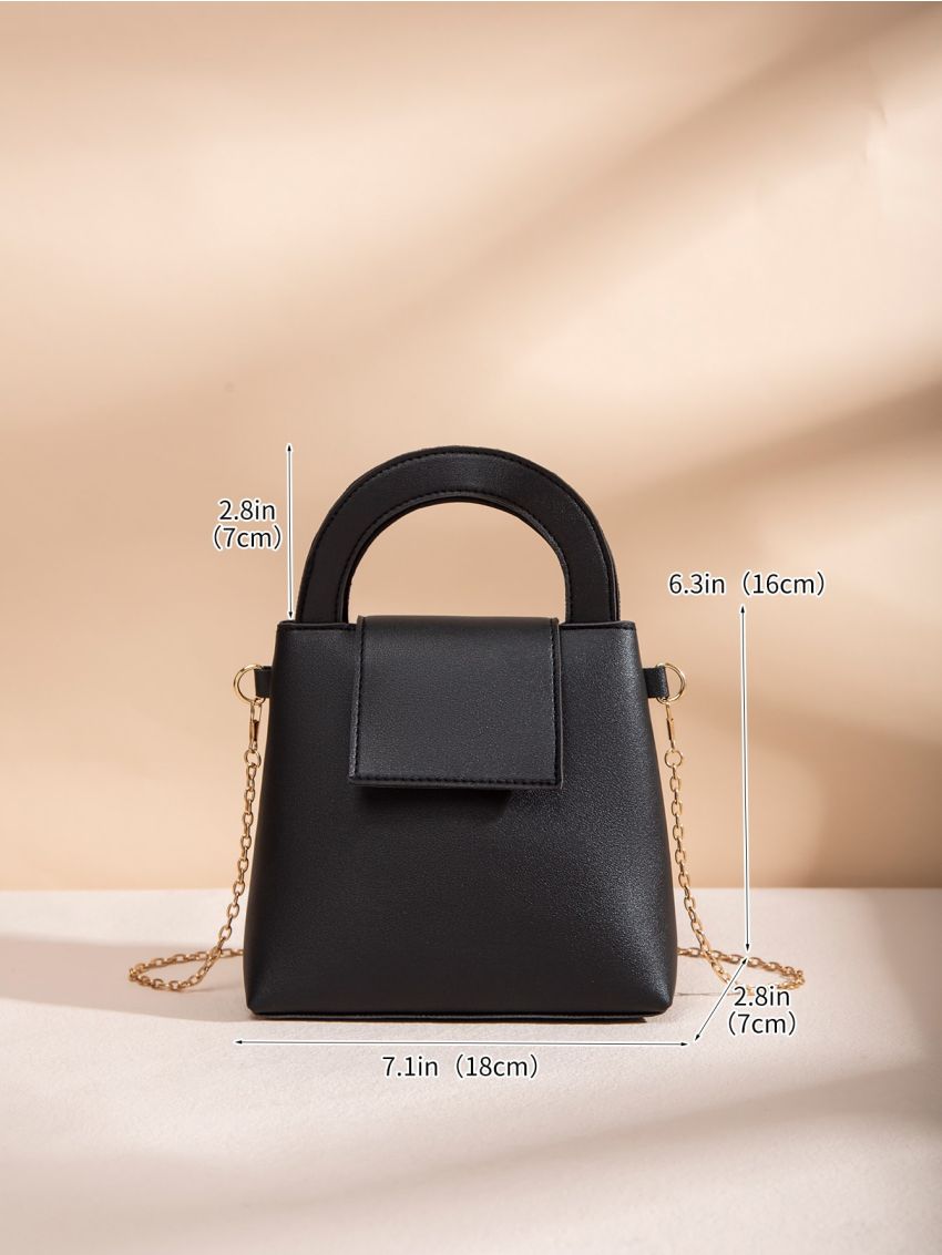 Mini Minimalist Chain Bucket Bag