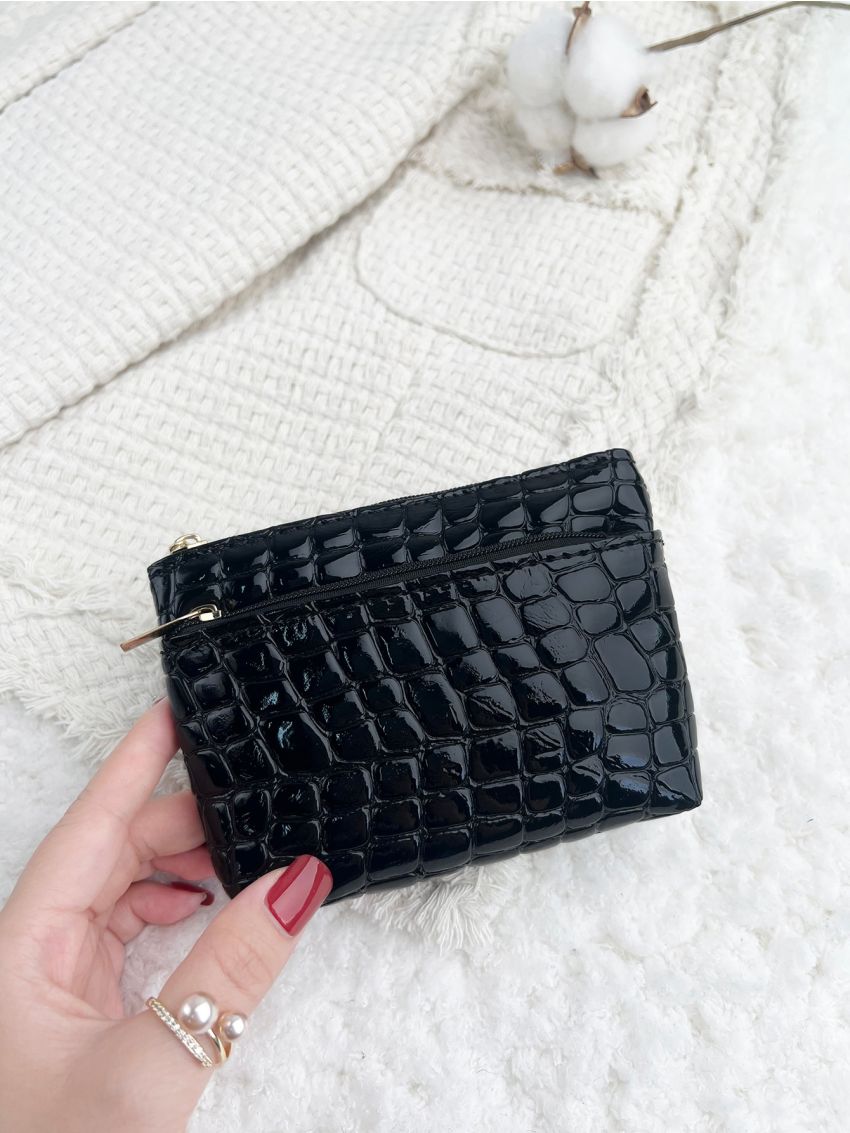 Crocodile Embossed Coin Purse