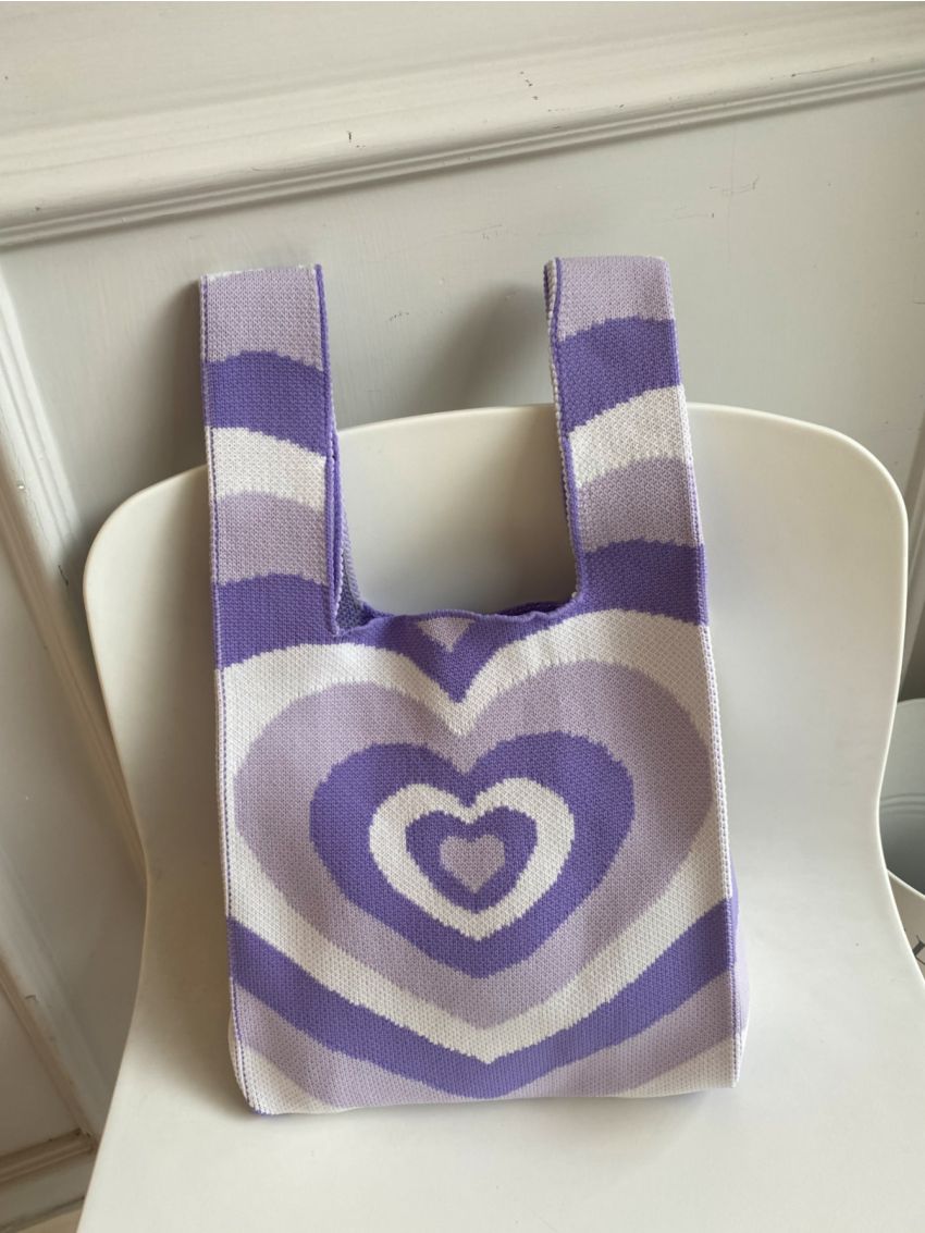 Heart Pattern Shoulder Bag