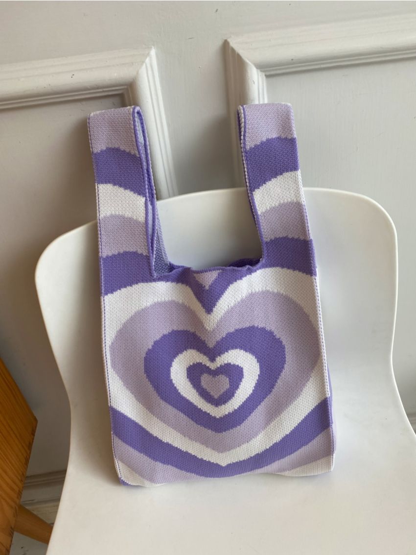 Heart Pattern Shoulder Bag