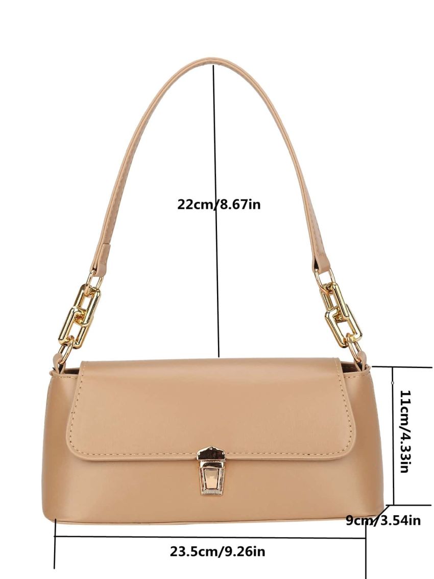 Minimalist Metal Decor Square Bag