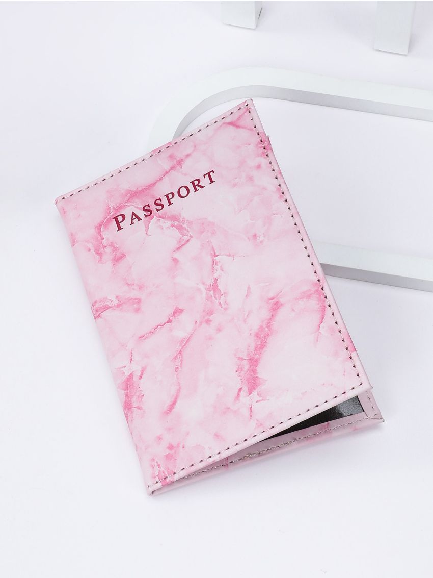 Letter Graphic Passport Case
