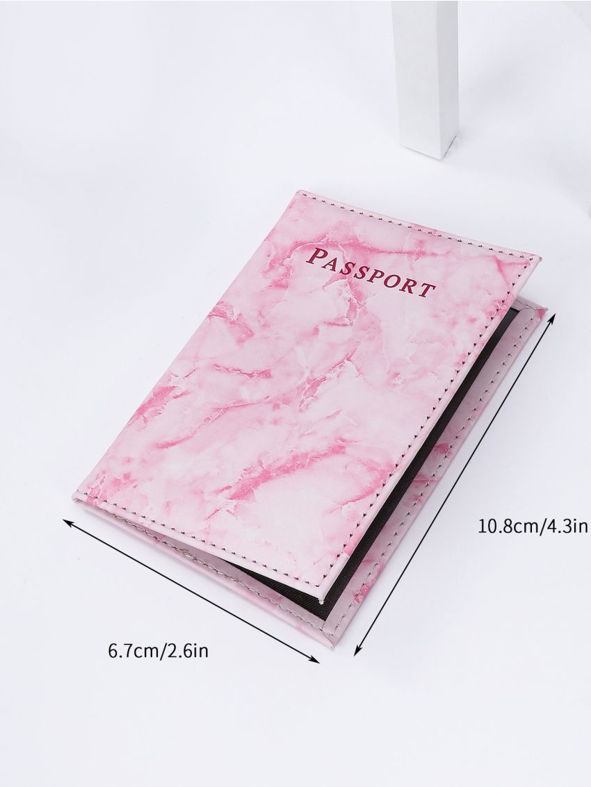 Letter Graphic Passport Case