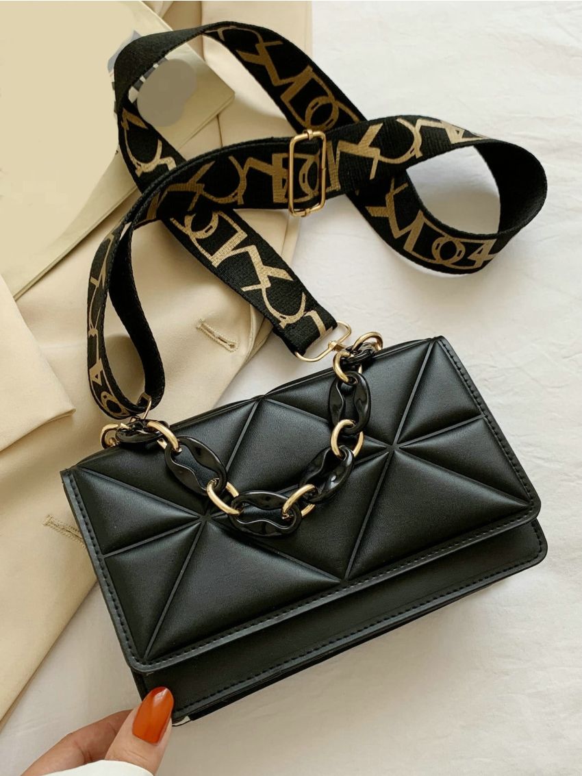 Mini Chain Decor Flap Square Bag