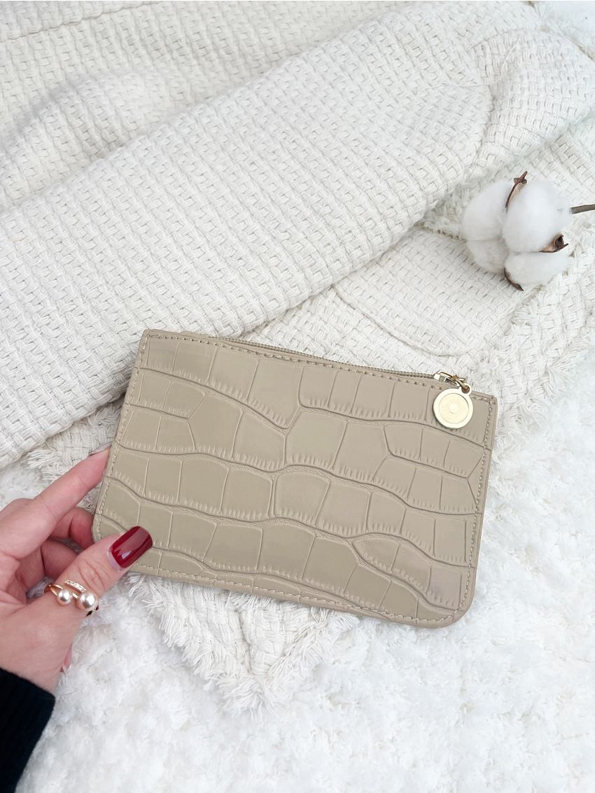 Crocodile Embossed Coin Purse