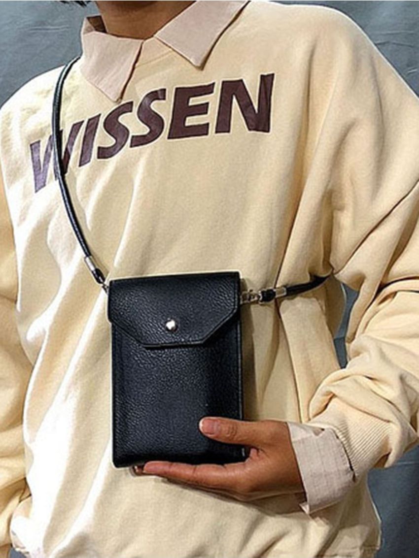 Snap Button Flap Phone Wallet