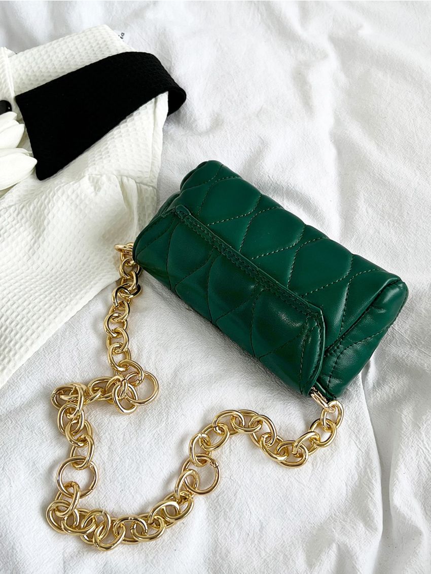 Mini Stitch Detail Flap Square Bag