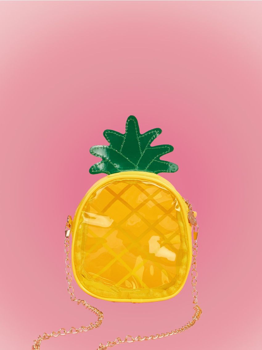 Anime Mini Pineapple Shaped Crossbody Bag