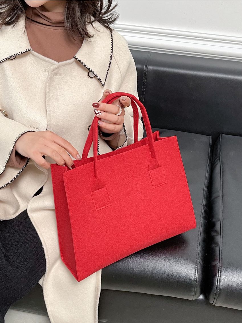 Minimalist Felt Tote Bag