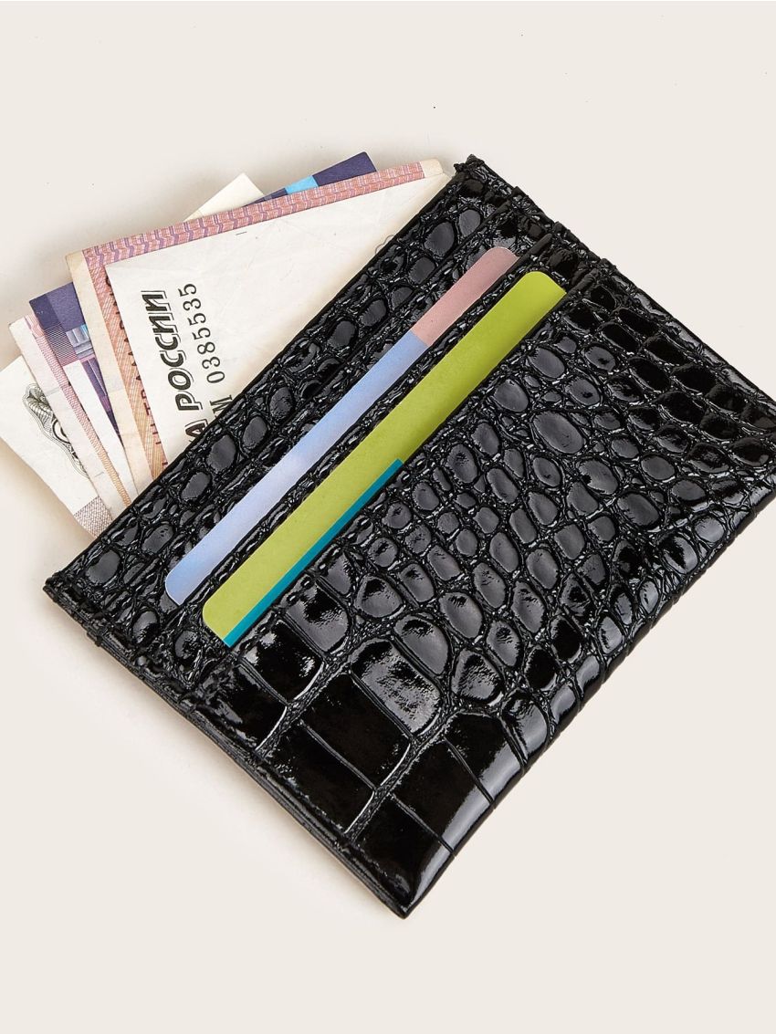 Snakeskin Pattern Purse With Card Holder