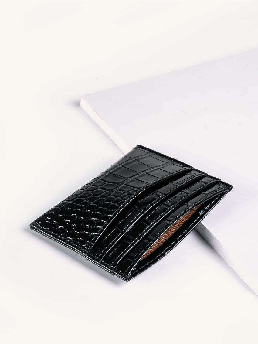 Snakeskin Pattern Purse With Card Holder