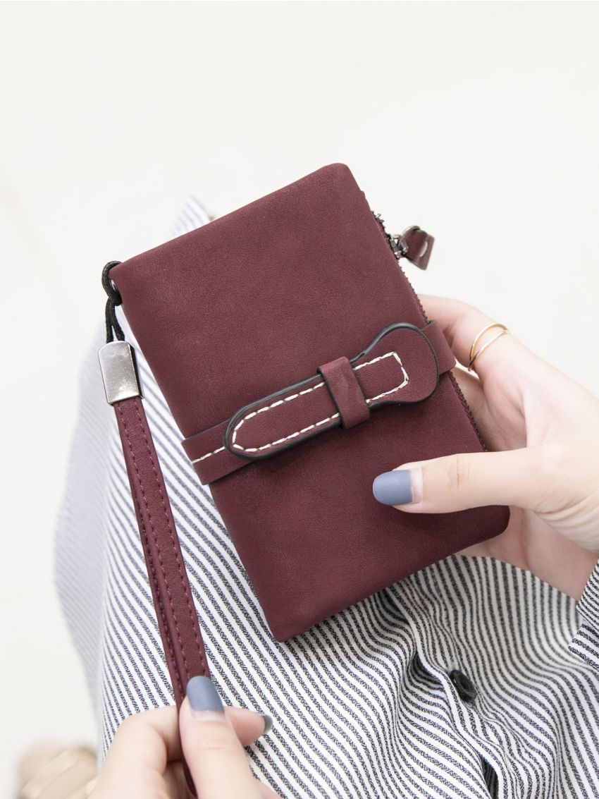 Stitch Detail Small Wallet