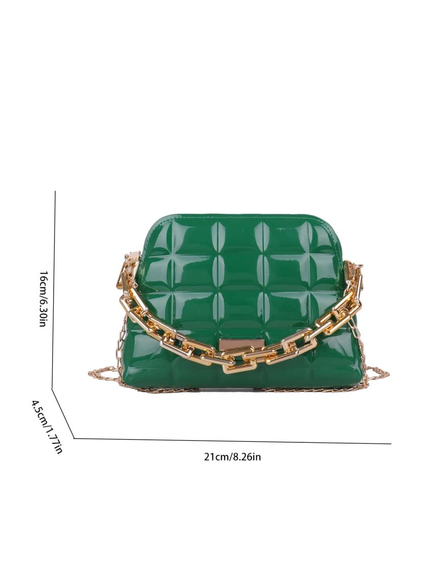 Textured Chain Dome Bag