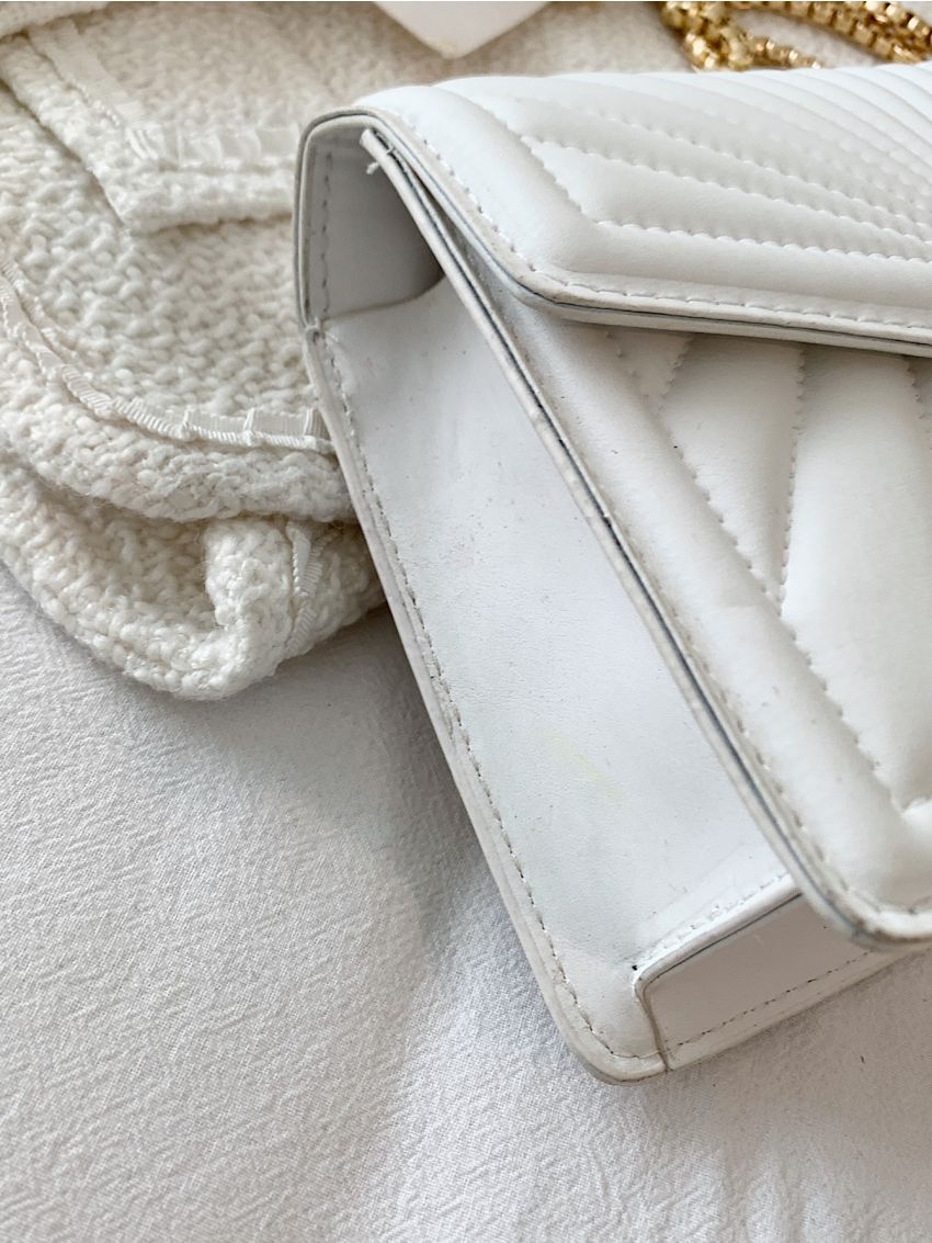 Minimalist Metal Decor Square Bag