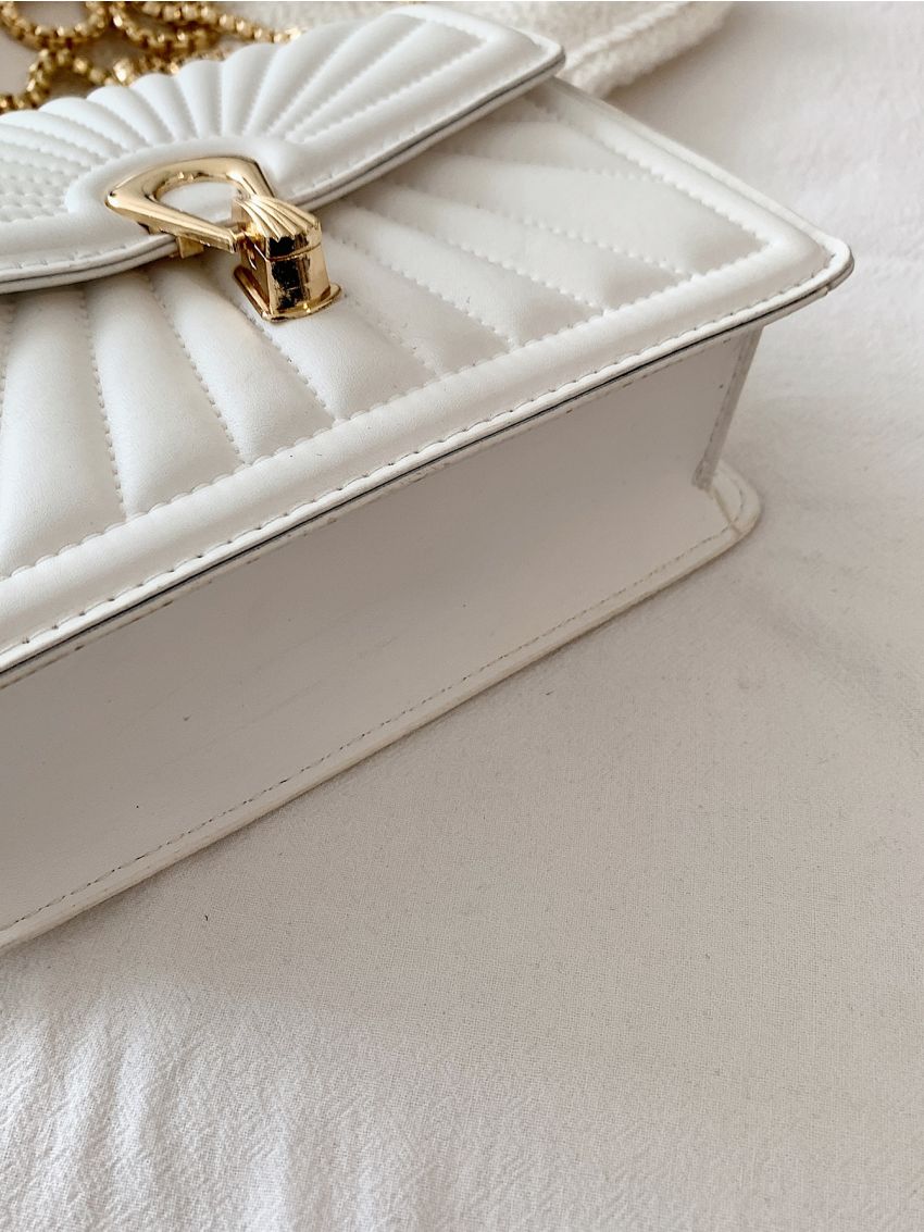 Minimalist Metal Decor Square Bag