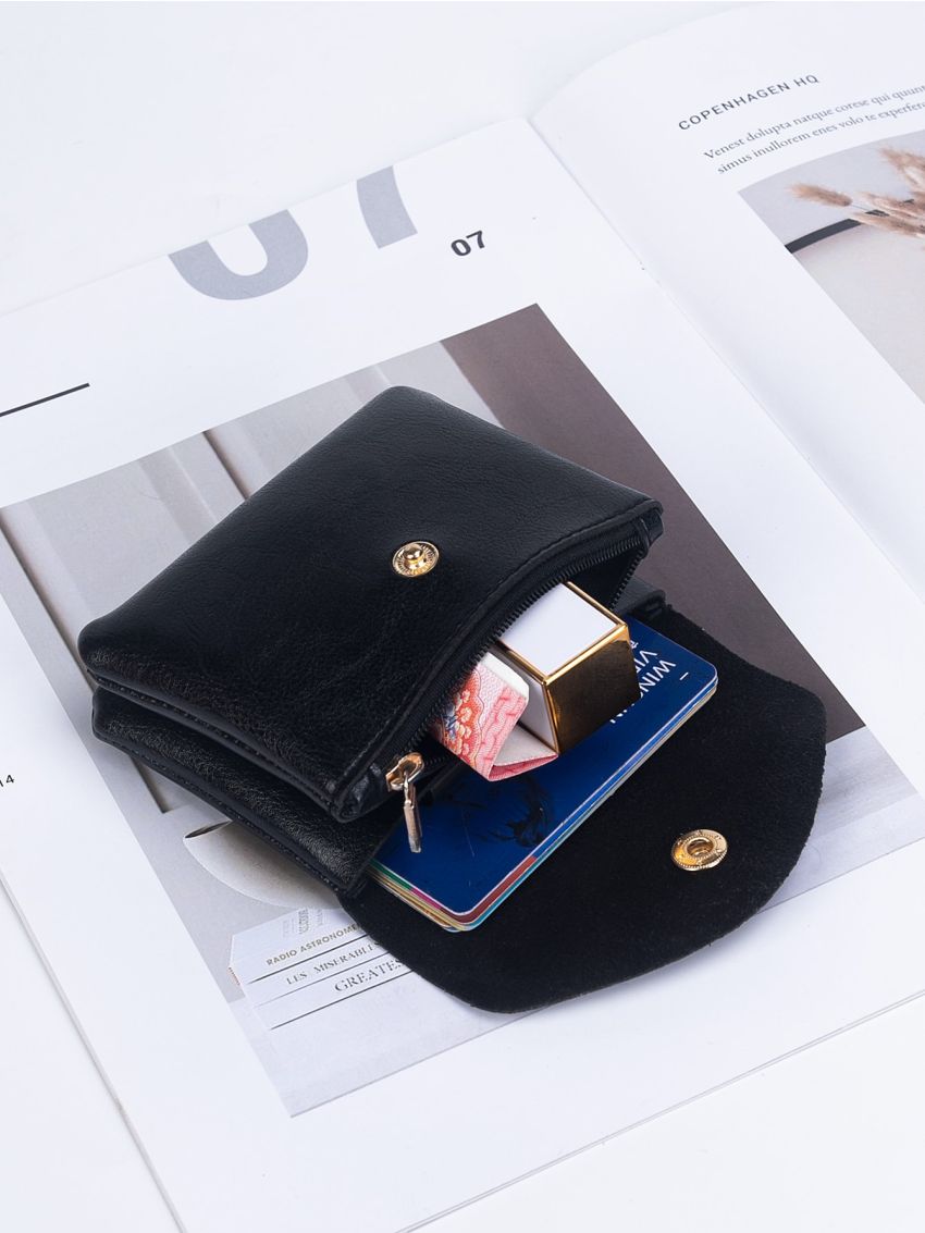 Snap Button Detail Coin Case