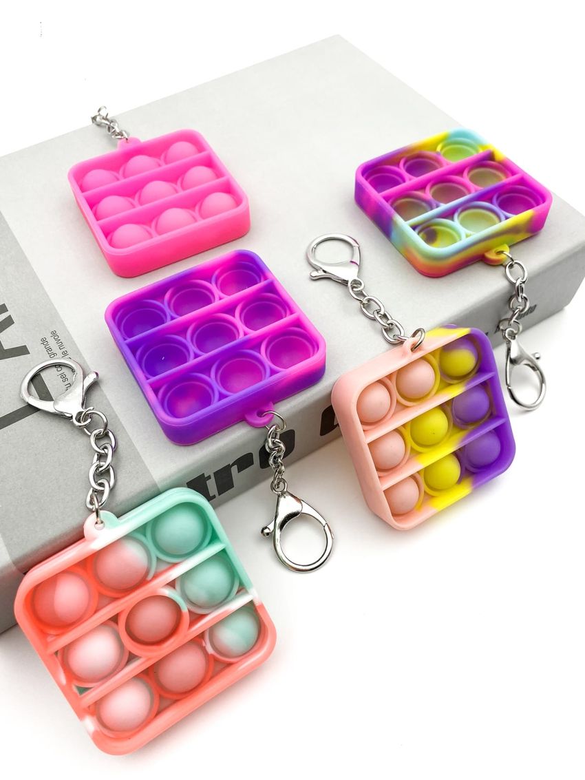 1pc Random Color Pop It Design Bag Charm