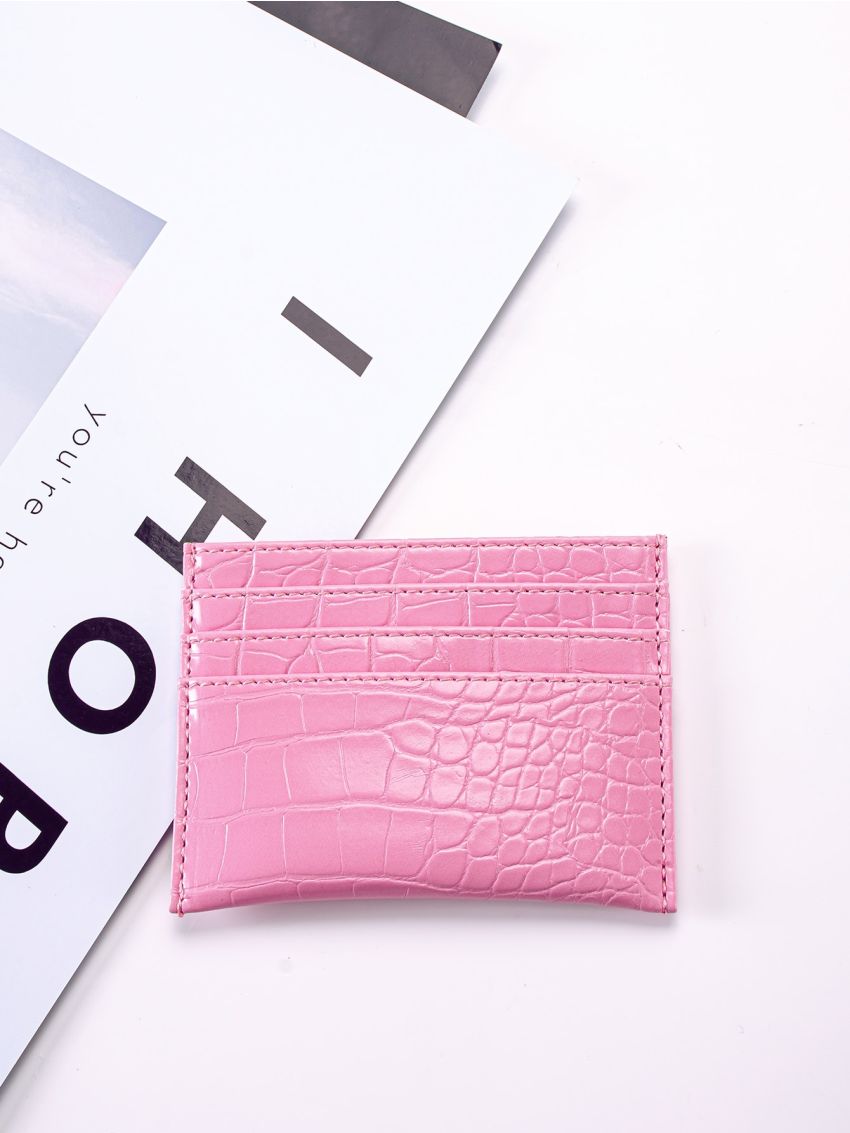 Crocodile Embossed Card Holder