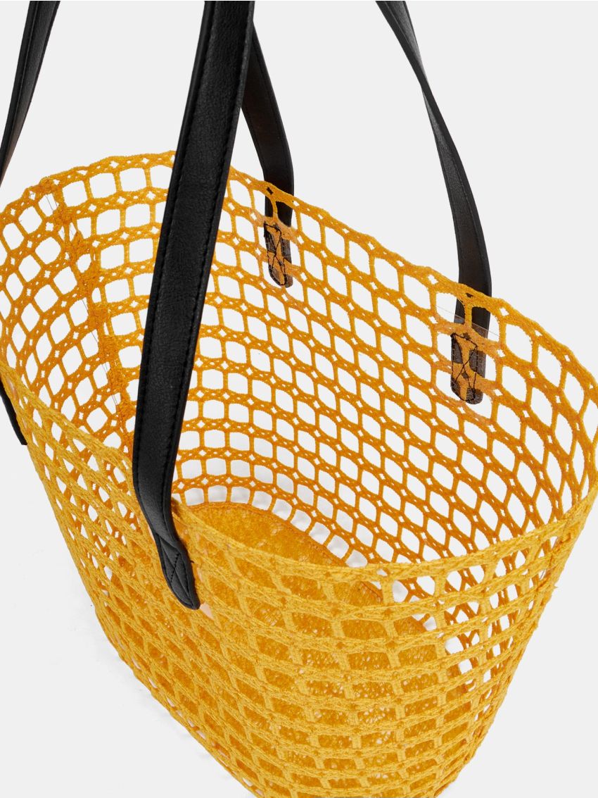 Hollow Out Shoulder Tote Bag