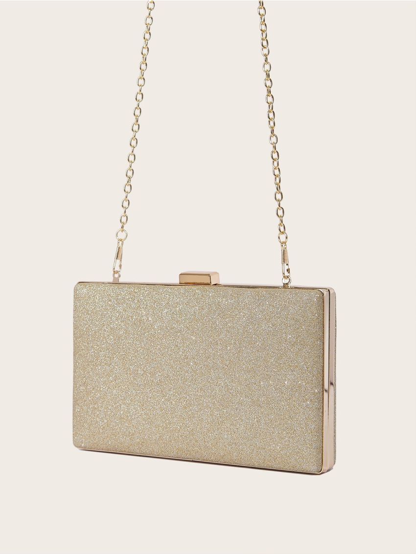 Mini Glitter Chain Box Bag
