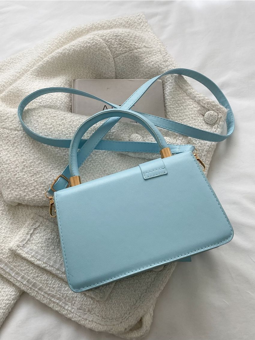 Mini Buckle Decor Flap Square Bag