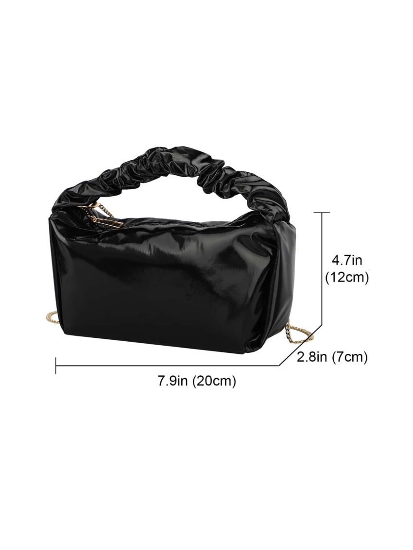 Mini Ruched Detail Satchel Bag