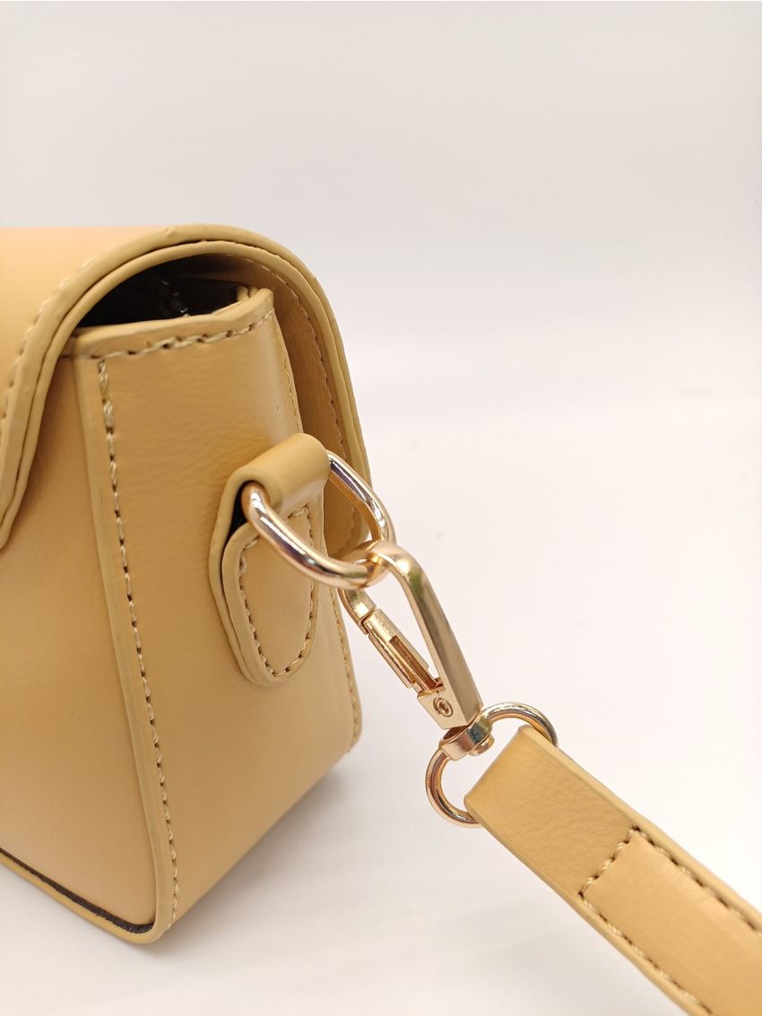 Mini Minimalist Flap Baguette Bag