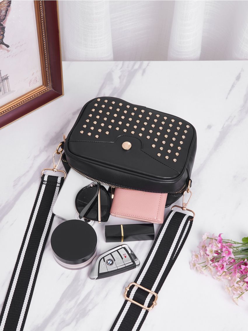 Mini Studded Decor Square Bag