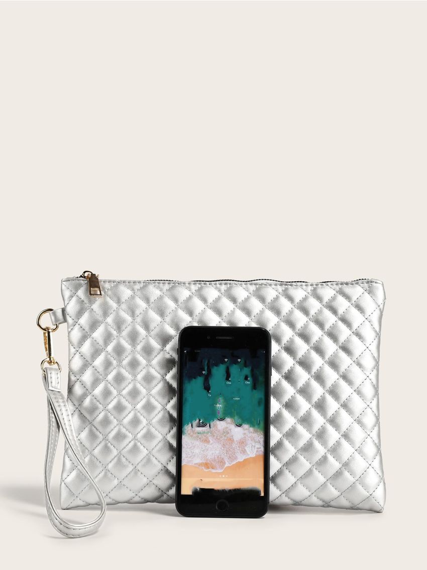 Quilted Pattern Square Bag