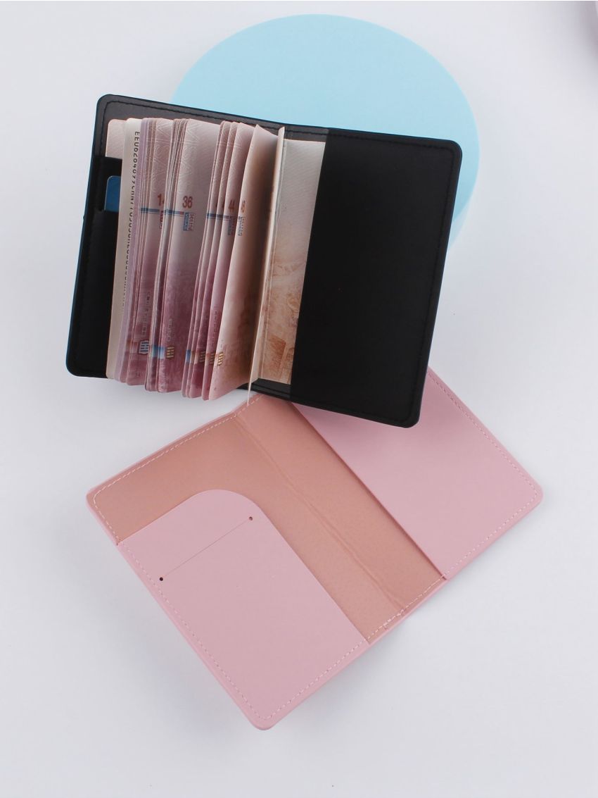 2pcs Letter & Crown Graphic Passport Case