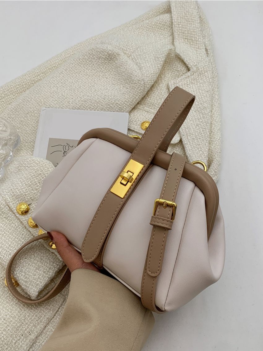 Twist Lock Top Handle Novelty Bag