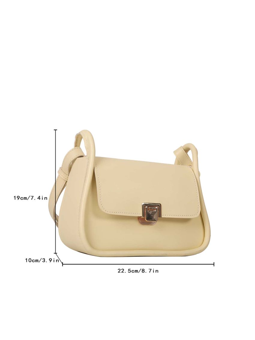 Metal Lock Design Square Bag
